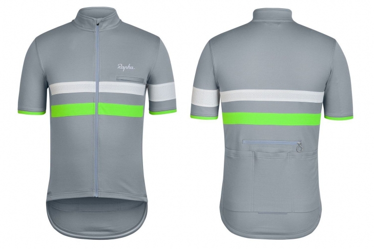 Rapha Brevet Jersey（グレイ/グリーン）