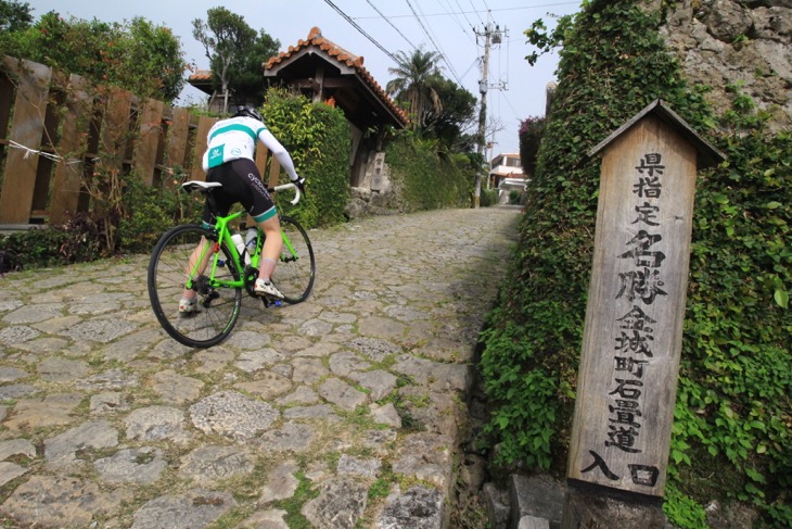 石畳かつ斜度がキツイ「金城町石畳道」