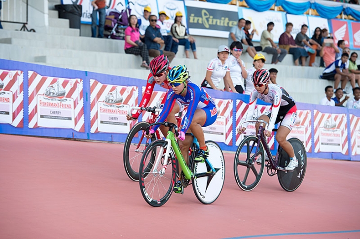 女子エリートスクラッチ3位の小島蓉子（千葉・日本体育大学大学院）