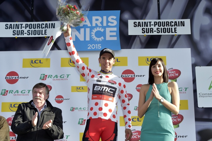 一躍山岳ランキング首位に立ったフィリップ・ジルベール(ベルギー、BMCレーシング)