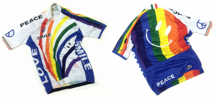 7-ITA Rainbow Smile Jersey White（フロント、バック）