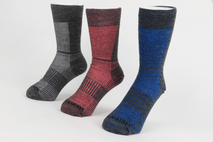 ライトソック MERINO COOLMESH II Crew(Grey、Grey Pink、Grey Blue)