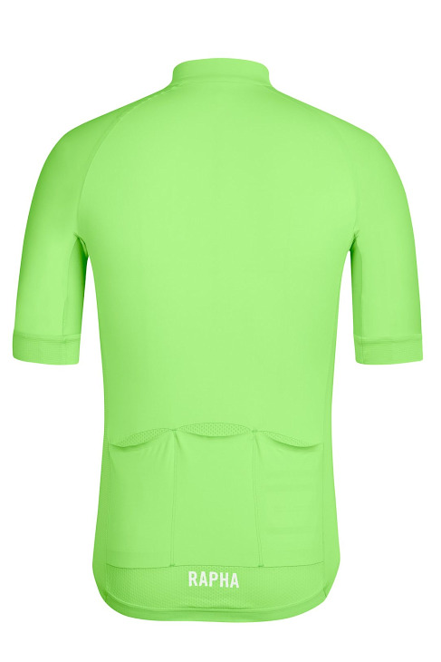 Rapha Pro Team Aero Jersey（Bright Green、背面）