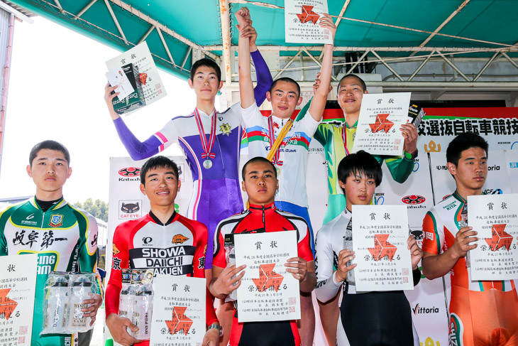 男子3kmインディヴィデュアル・パーシュート 表彰
