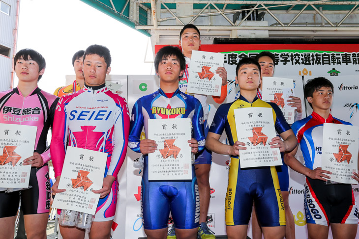 男子ケイリン 表彰