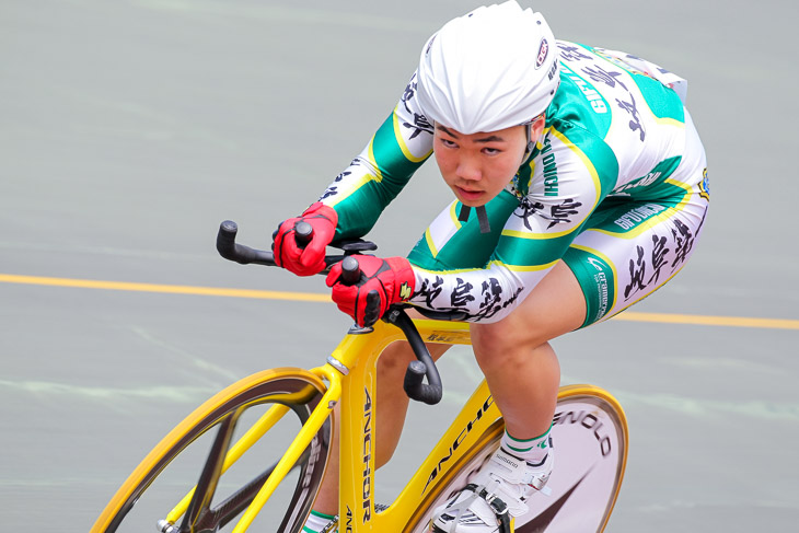 1kmTT 1位 山田諒(岐阜・岐阜第一)1分08秒556
