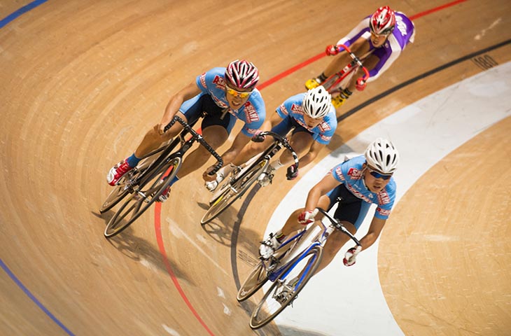 TRS第2戦 朝日大学の3人の争いになったポイントレース クラス1