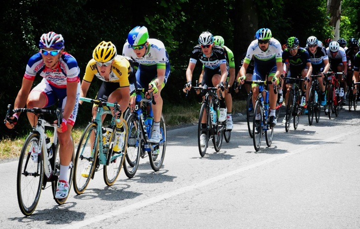 90km近くを逃げたニック・ファンデルライク(オランダ、ロットNLユンボ)