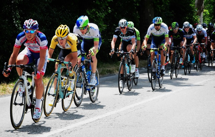 90km近くを逃げたニック・ファンデルライク（オランダ、ロットNLユンボ）