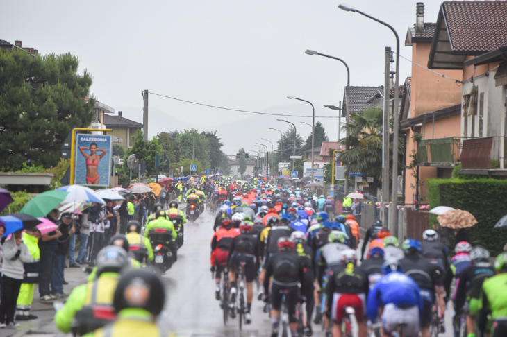 この日も雨に見舞われたジロ・デ・イタリア