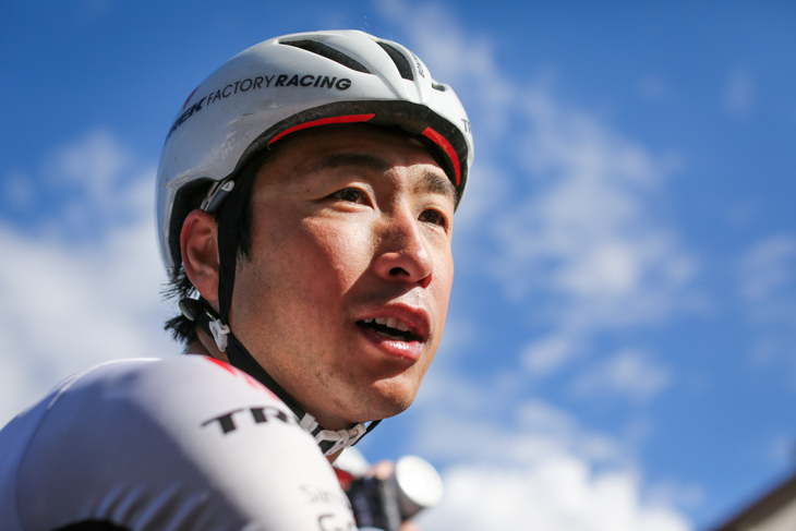 厳しい山岳ステージを振り返る別府史之(トレックファクトリーレーシング)