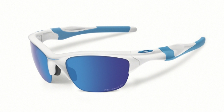 オークリー Fingerprint Collection Half Jacket 2.0（Polished White/Sapphire Iridium Polarized）