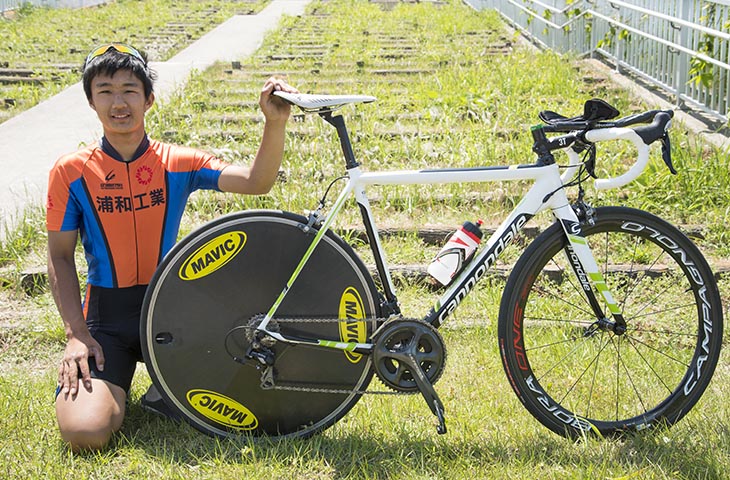 高井岳人さん（浦和工業高等学校自転車部）