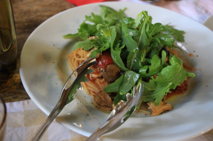 こちらも檜原産の野菜が沢山使われたパスタ。