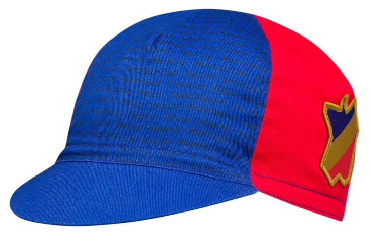 Rapha Team Sky France Cap ジャージと同様にワッペンがあしらわれている