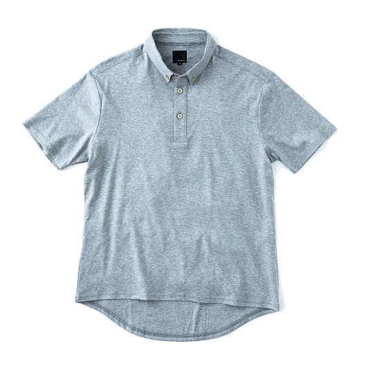r by reric Buttondown Polo Shirts（M GRAY）