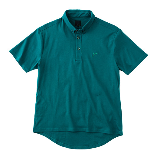 r by reric Buttondown Polo Shirts（GREEN）