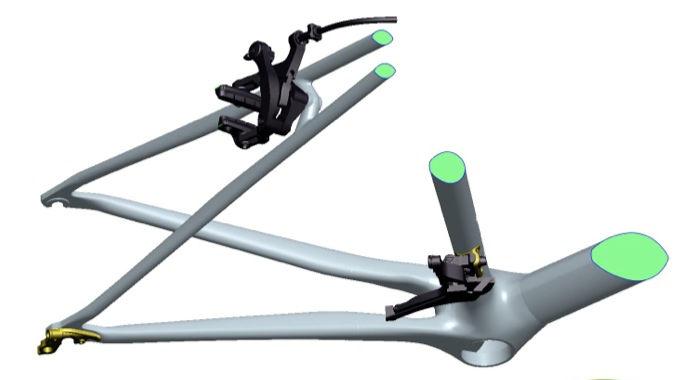 TAP(Truncated aero profile)はダウンチューブ、シートチューブ、シートステーに採用