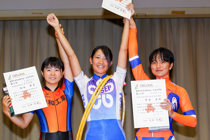 女子500mTT　表彰