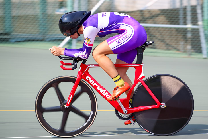 3kmインディヴィデュアル・パーシュート予選　1位　沢田桂太郎（東北）3分29秒295大会新　決勝へ