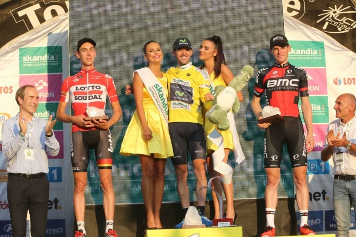 逆転で総合優勝を飾ったヨン・イサギーレ(スペイン、モビスター)