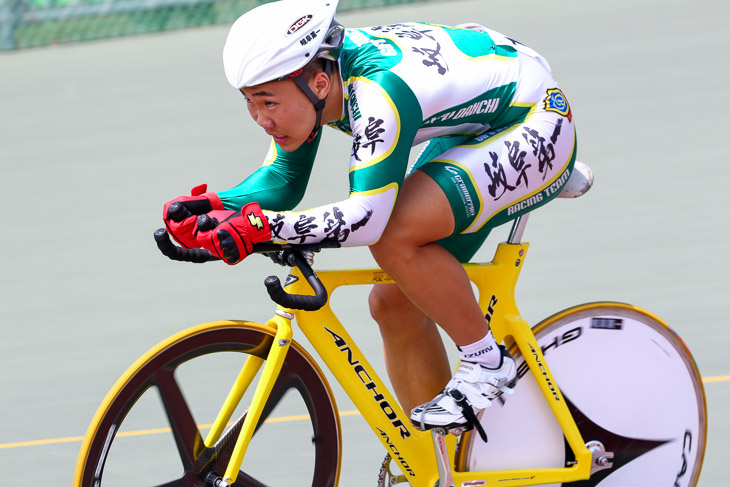 1kmタイムトライアル 1位 山田諒(岐阜第一)1分06秒324