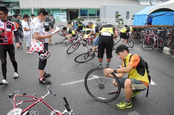 自転車整備についても実技で検定が行われる