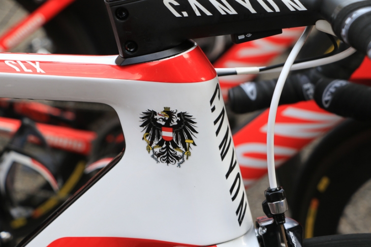 マルコ・ハラー（オーストリア）はナショナルチャンピオンカラーのバイクを駆った