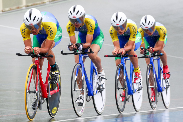 男子4kmチームパーシュート 1位 群馬(石井、篠田、小池、倉林)