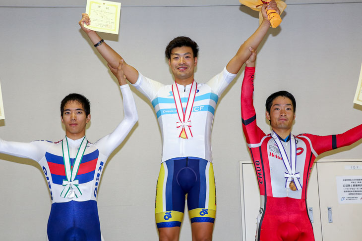 男子4kmインディヴィデュアルパーシュート 表彰