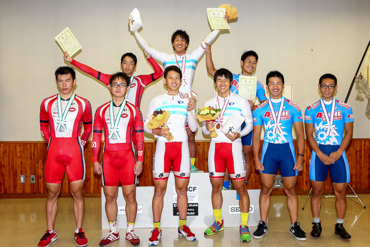 男子チームスプリント 表彰