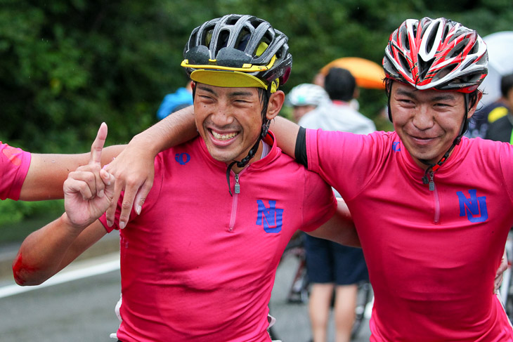 インカレロード2015優勝の吉田悠人(左、日本大)