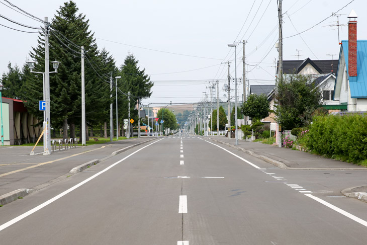 第2ステージフィニッシュ地点　美瑛町内