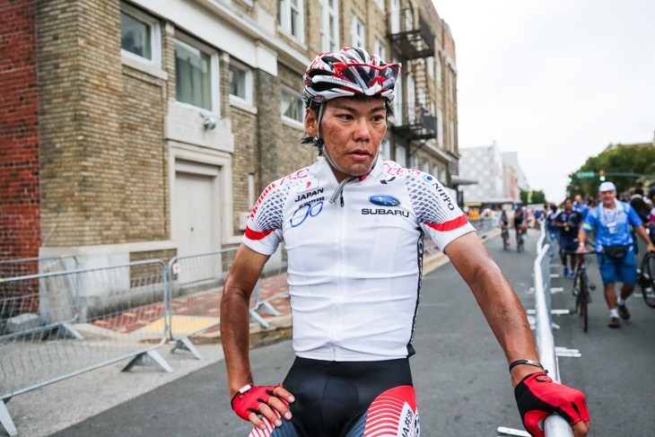 17位でレースを終えた新城幸也(ユーロップカー)