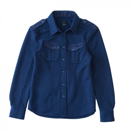 r by reric Quilt Shirts（NAVY）