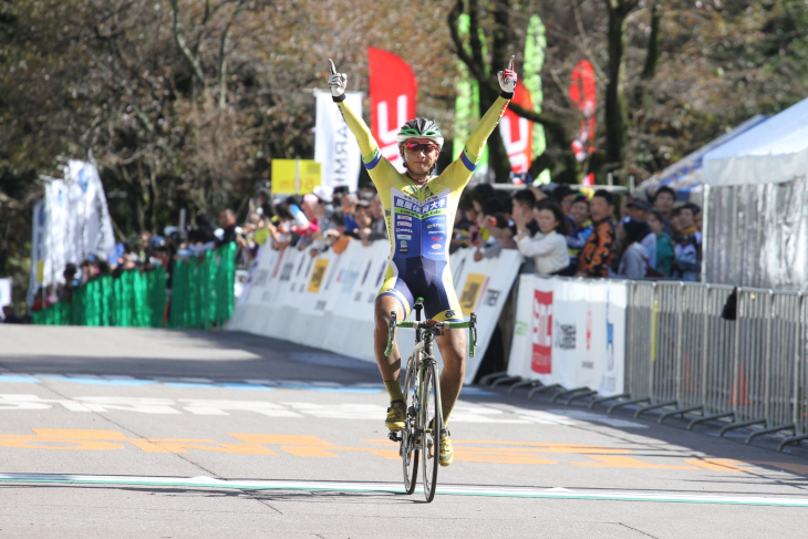 オープン男子1組目を制した山本大喜(鹿屋体育大)
