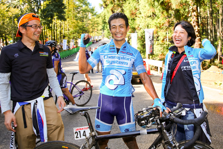 オープン男子2組、おきなわ市民210km、そしてこのジャパンカップオープンの3大市民レースのうち2つを制した清宮洋幸(チャンピオンシステム)