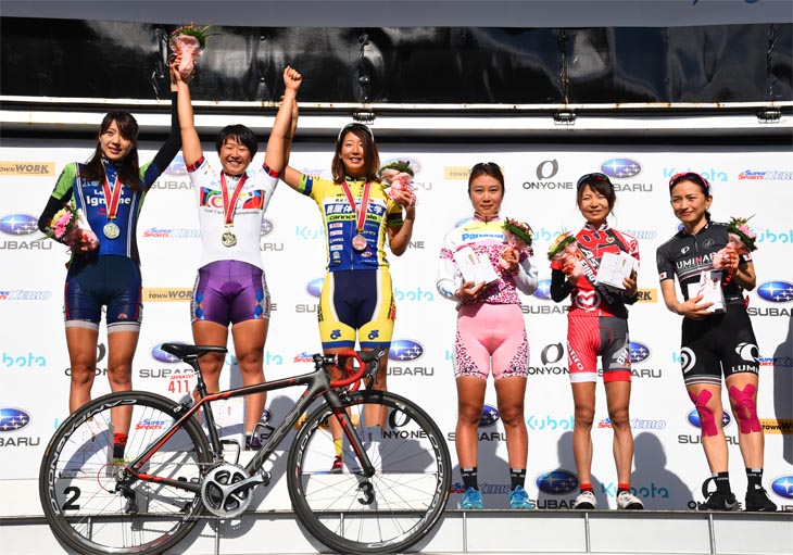 オープン女子 上位6名