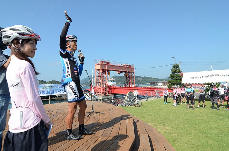 プロライダー門田基志さんより手信号などの講習