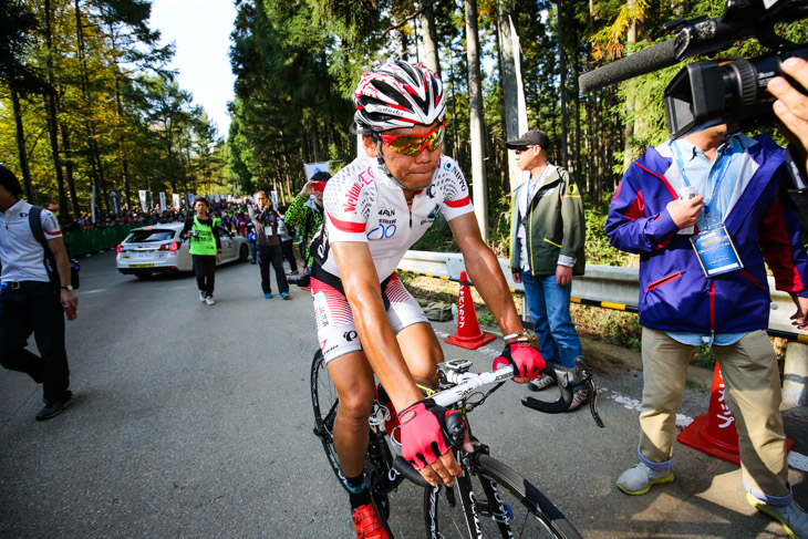 スプリントで3位に入った新城幸也(ユーロップカー)