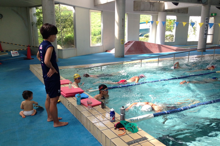指導はたまに子連れで行うことも