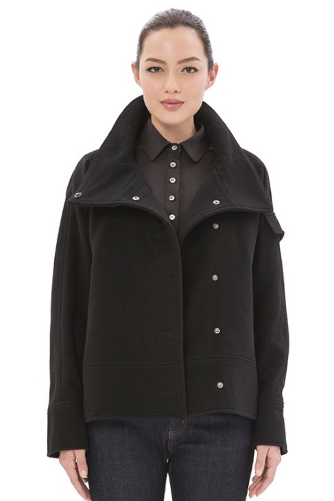 LIGNE8 BRUSHED WOOL LAURENCE JACKET（Black）