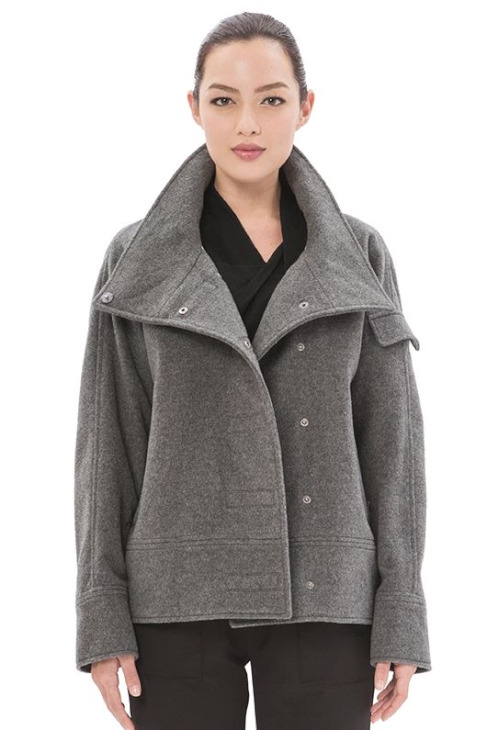 LIGNE8 BRUSHED WOOL LAURENCE JACKET（Grey）