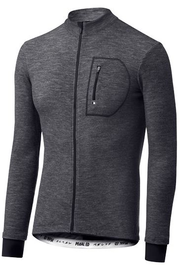 ペダレット KAIDO JERSEY LONG SLEEVE(BLACK MELANGE)