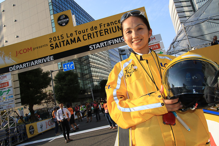 スレートバイクに乗った日本女性は普段審判の活動をする久保国恵さん「一生に一度の経験で、夢のような1日でした」