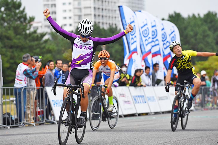 E3 1組目 優勝した森勇太(駒沢大学自転車部)