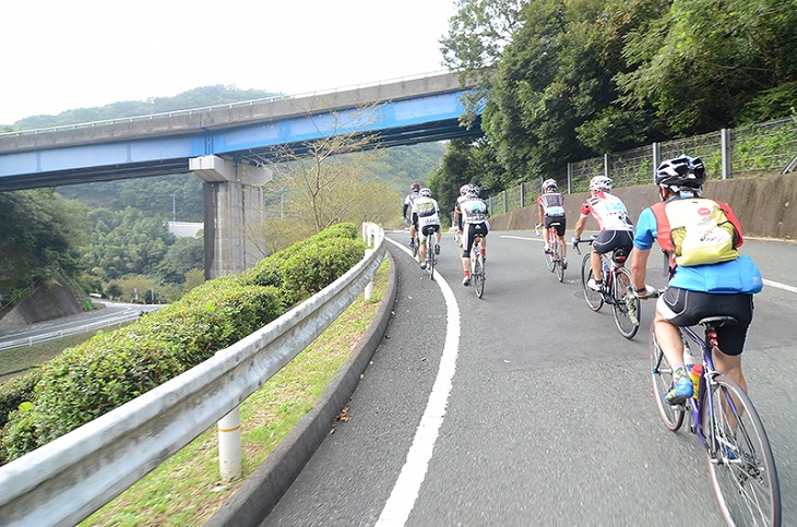 伊方町役場を過ぎると一気に標高を上げていく。