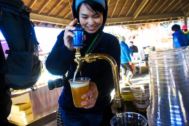 シクロクロスと言えばビール！