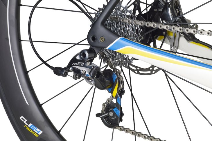 前後ともホイールの固定にはスルーアクスルを採用(写真はRoubaix)