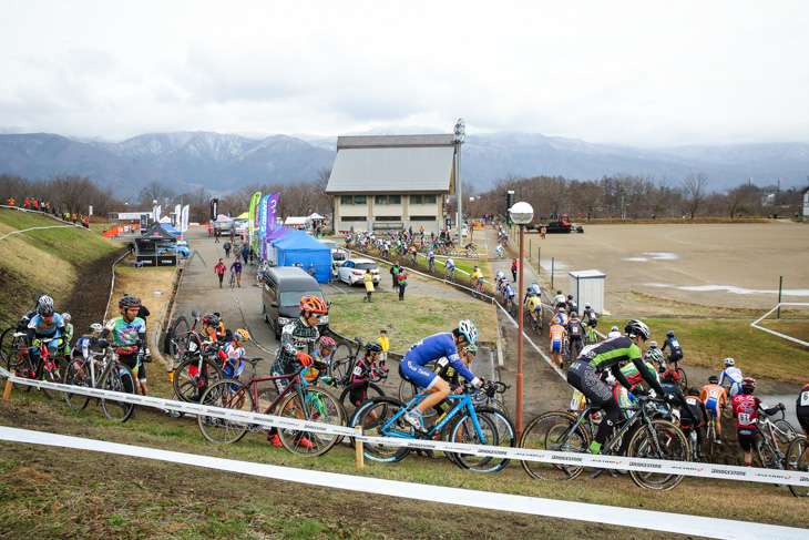 シクロクロス全日本選手権2015 会場となった長野県飯山市、長峰運動公園